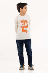 Toddler Boy White T-Shirt 224-513-026